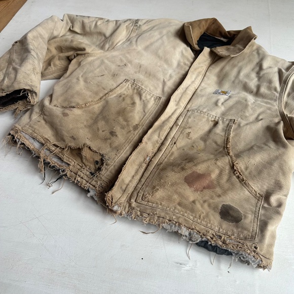 Carhartt Vintage Detroit Distressed Faded Arctic Insulated Jacket - Picture 7 of 9